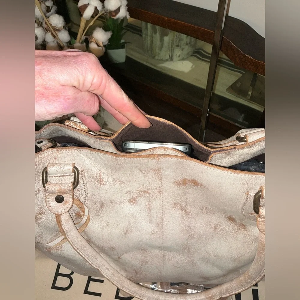 NWT Bed Stu Leather Rockaway Shoulder Crossbody Bag Tote Nectar Lux MSPR $345 - Picture 10 of 15